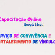 Capacitação Online sobre o Serviço de Convivência e Fortalecimento de Vínculos – SCFV - Capa SCFV online (Capa para Facebook)